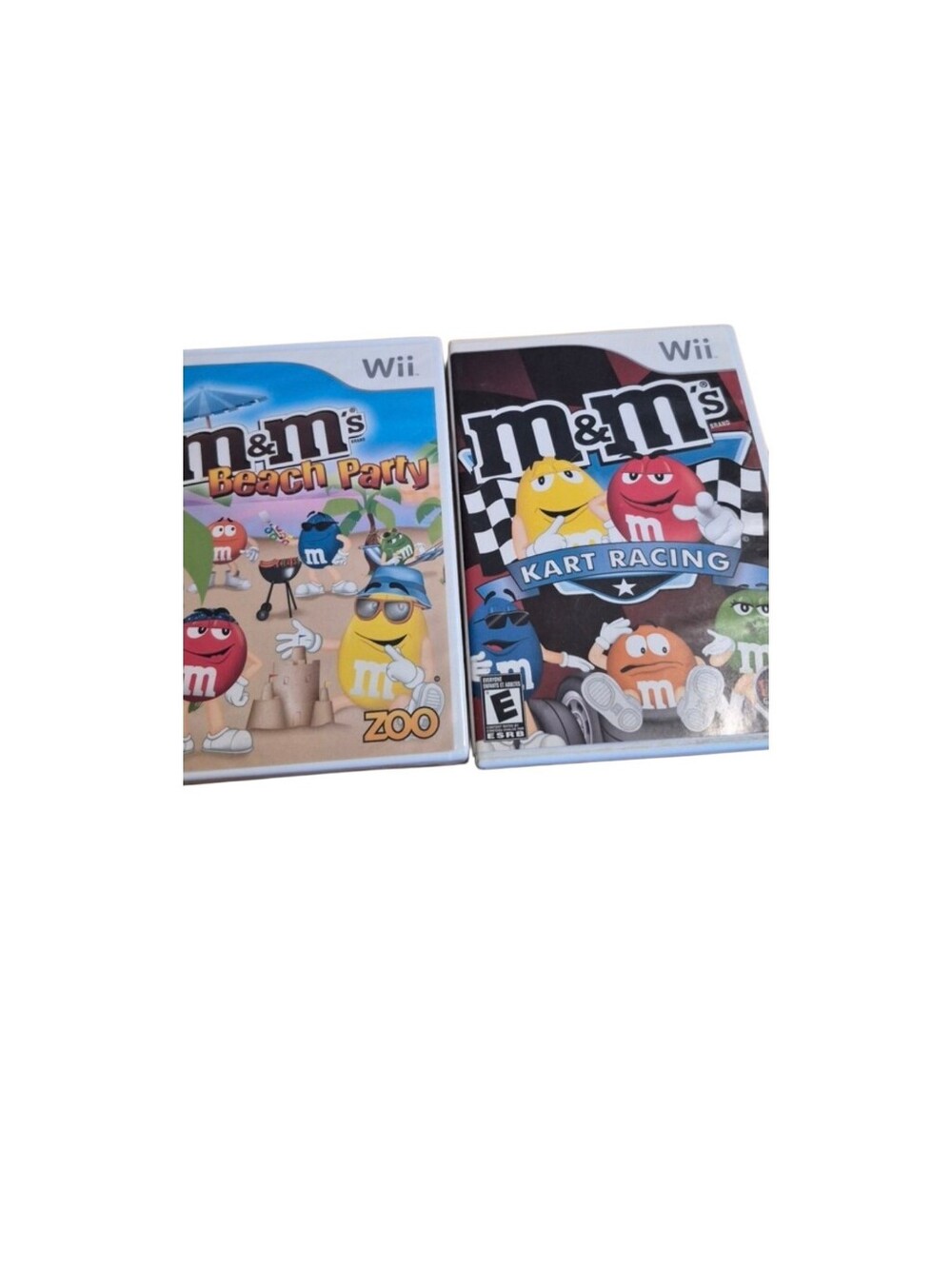 Nintendo Wii M&M's Games - Kart Racing And Beach Party